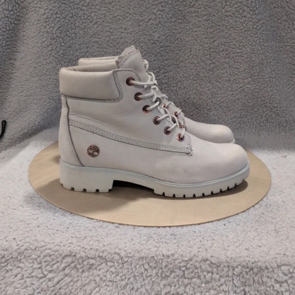 Timberland Women's Light Gray Combat Boots